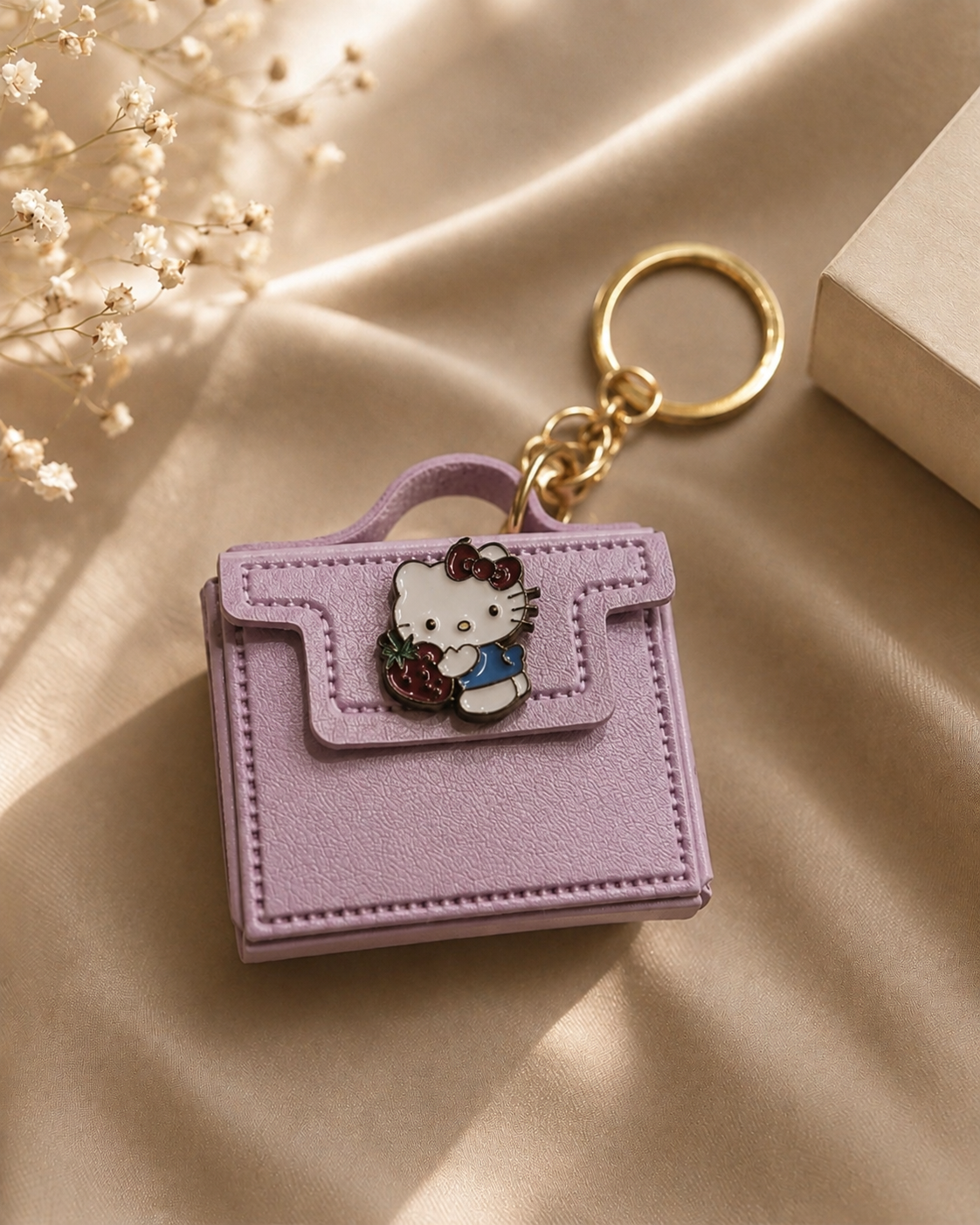 Hello Kitty Lavender Dream Mini Purse Keychain