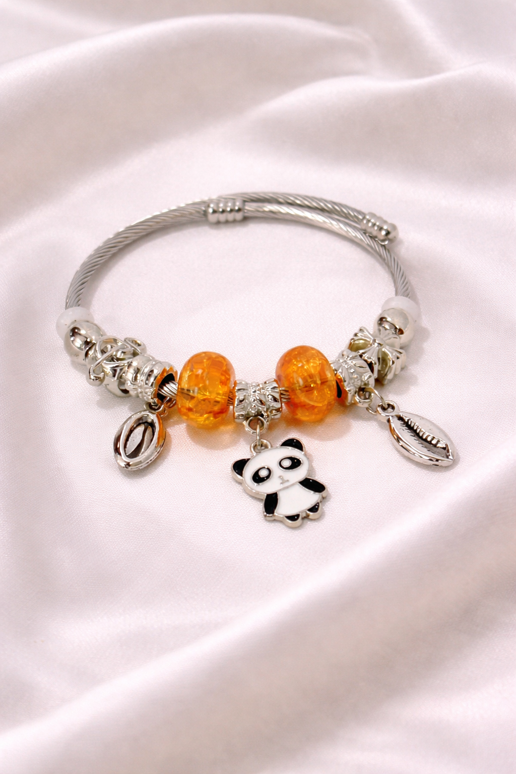 Amber Panda Charm Bracelet