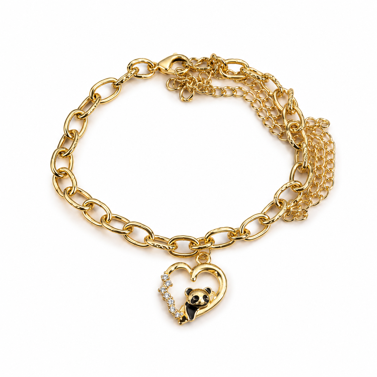 Panda Heart Glow Bracelet