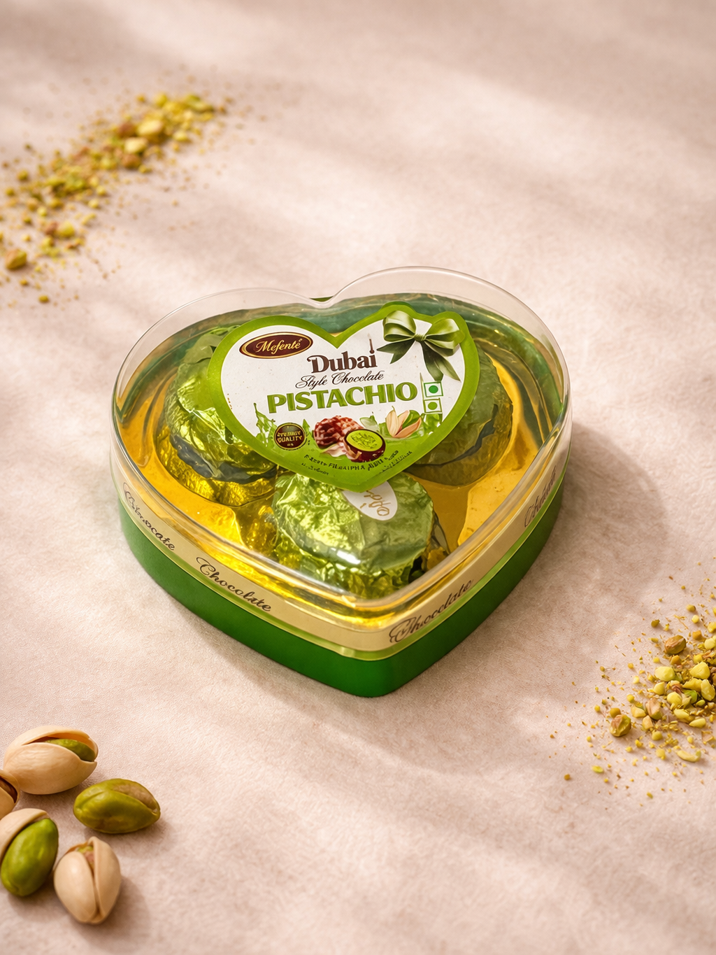 Pistachio Heart Chocolate Box