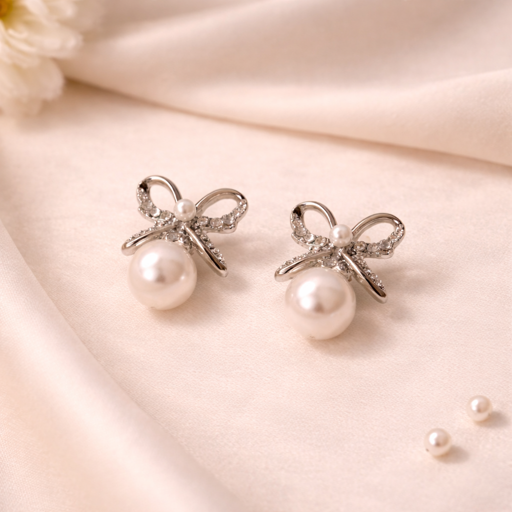 Luxe Bow Charm Earrings