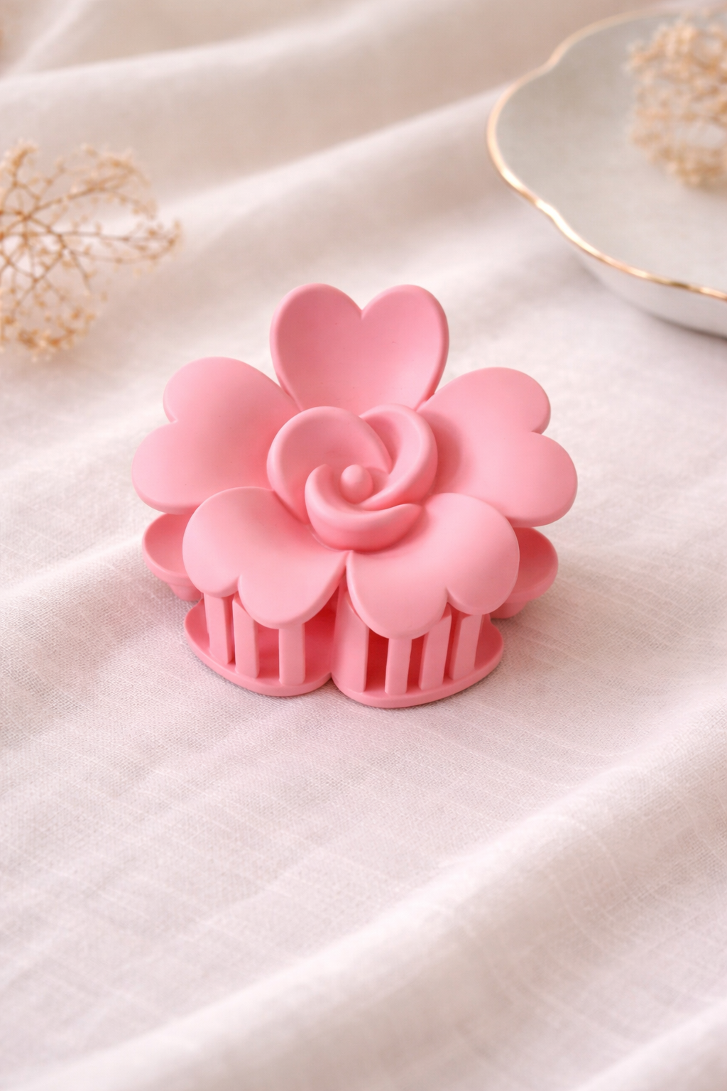 Blush Blossom Hair Claw