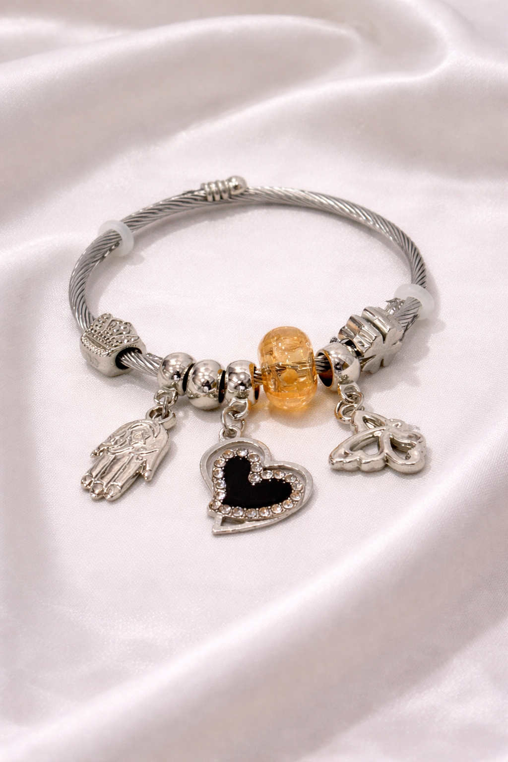 Golden Angel Heart Bracelet