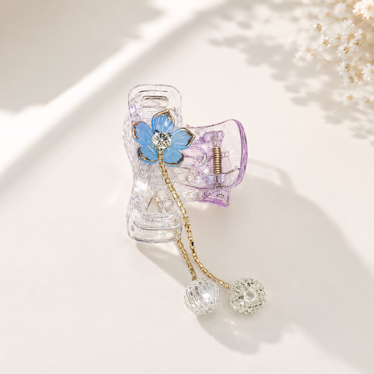 Lavender Bloom Hair Claw