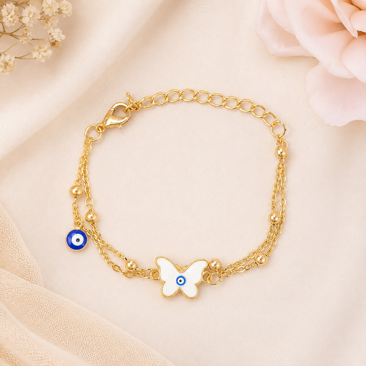 Golden Guardian Butterfly Bracelet