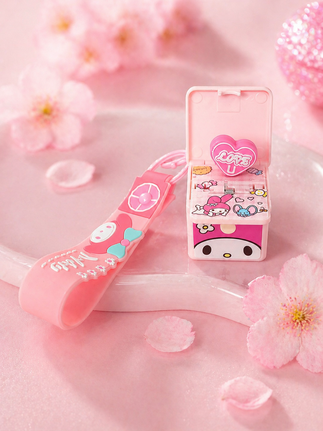 Kawaii Melody Charm Keychain