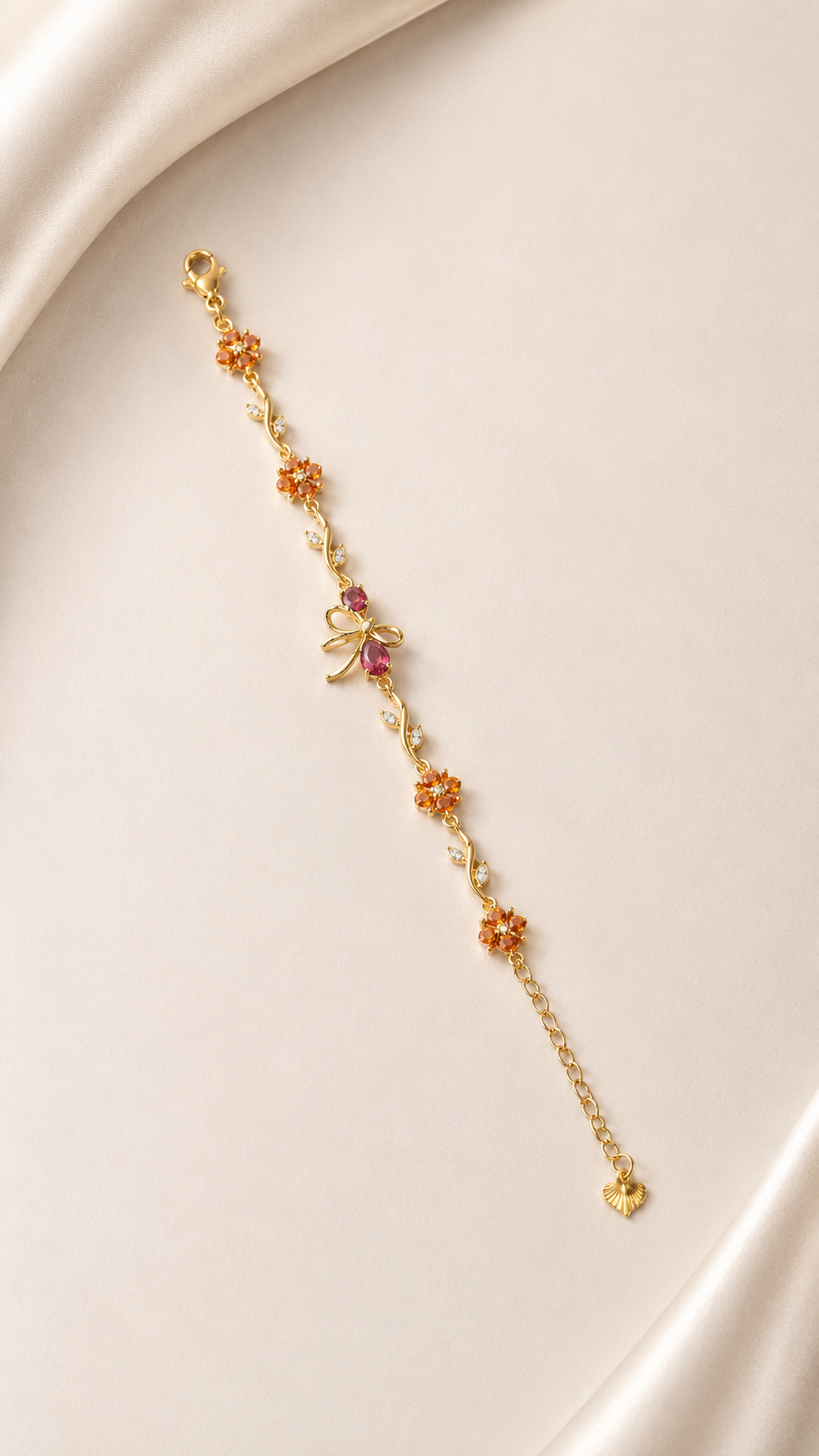 Amber Blossom Tulip Bracelet
