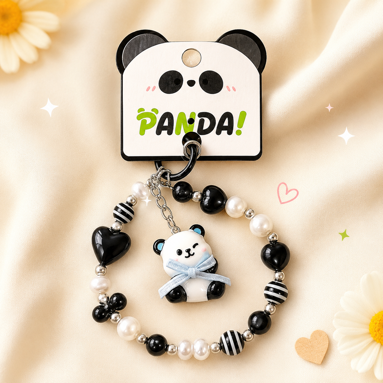 Blueberry Panda Phone Charm