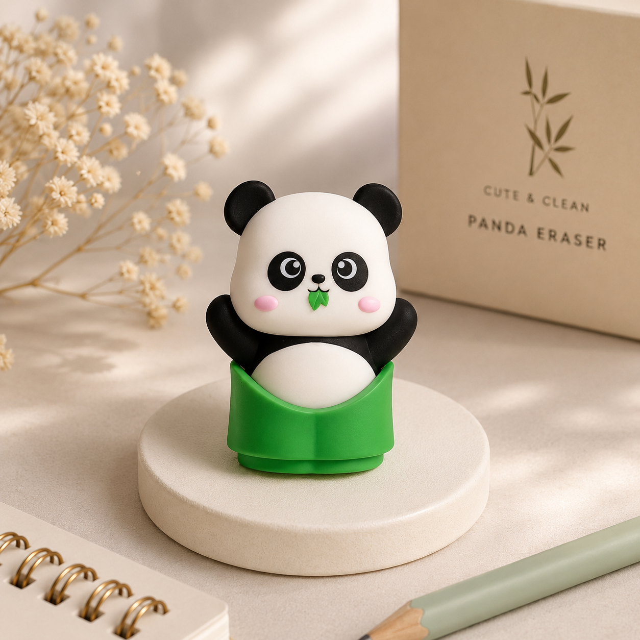 Peek-a-Boo Panda Eraser