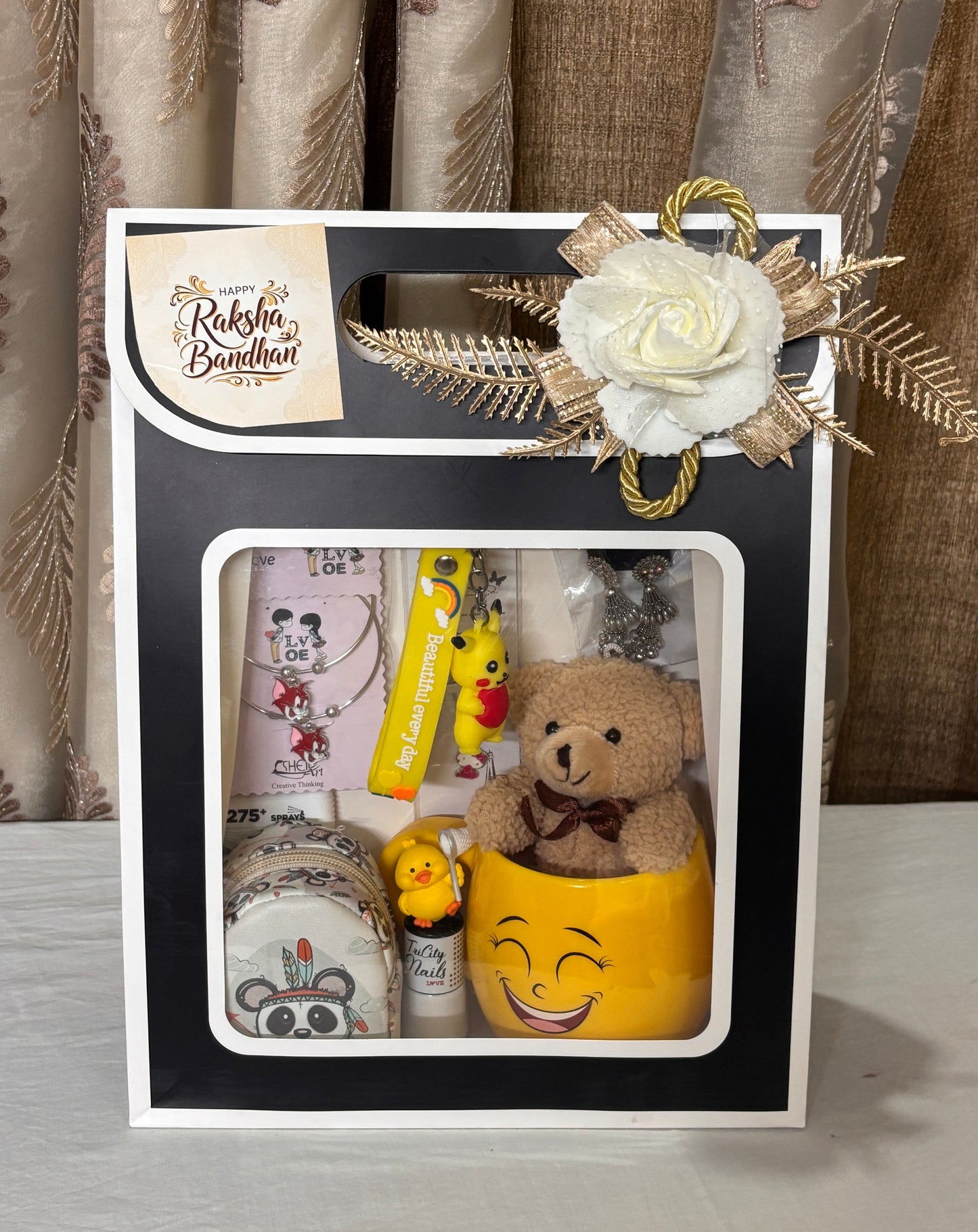 Rakhi Treasure Hamper + Free Rakhi Card