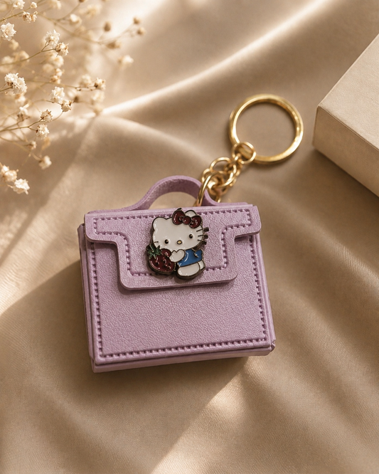 Hello Kitty Lavender Dream Mini Purse Keychain