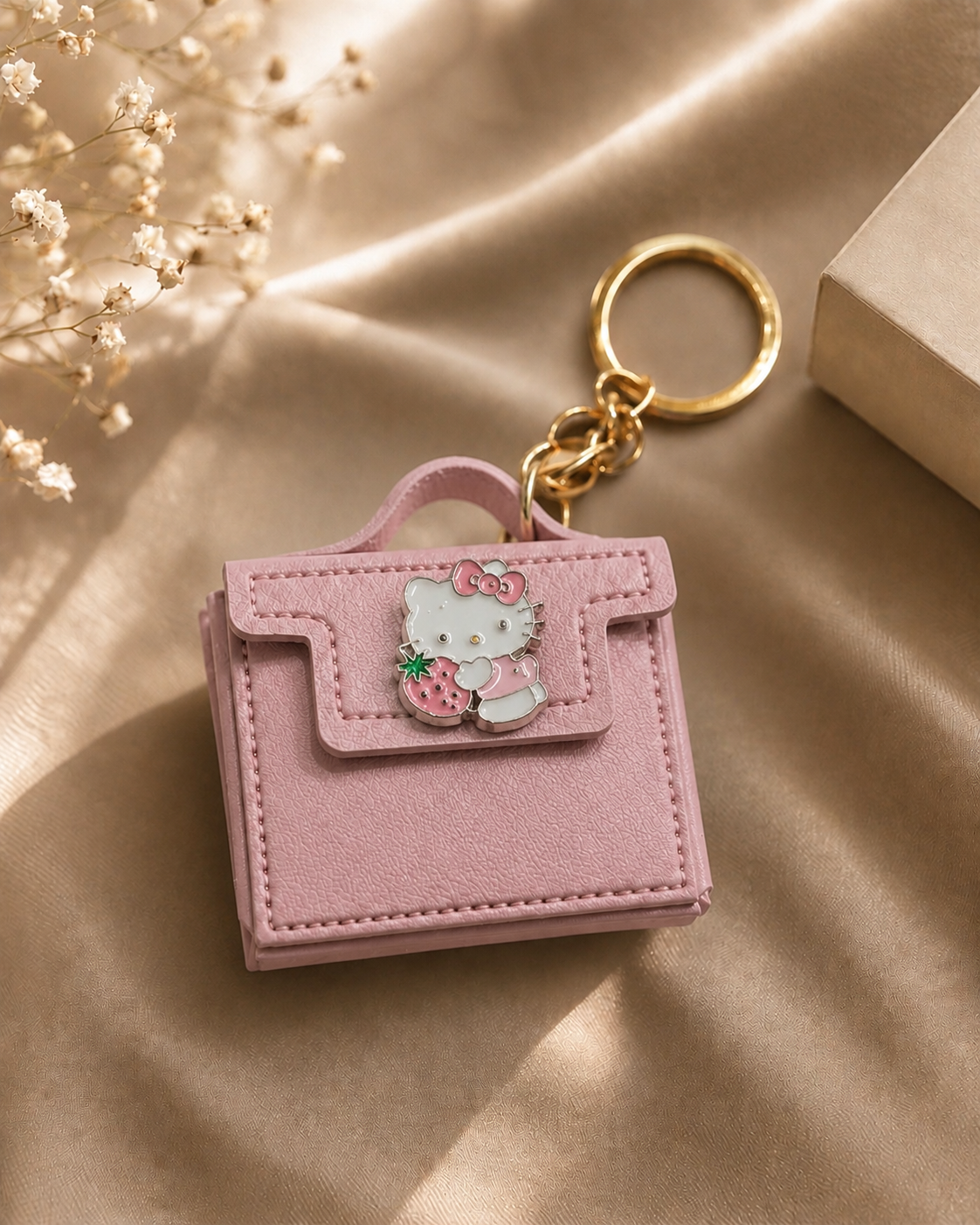 Hello Kitty Blush Pink Mini Purse Keychain