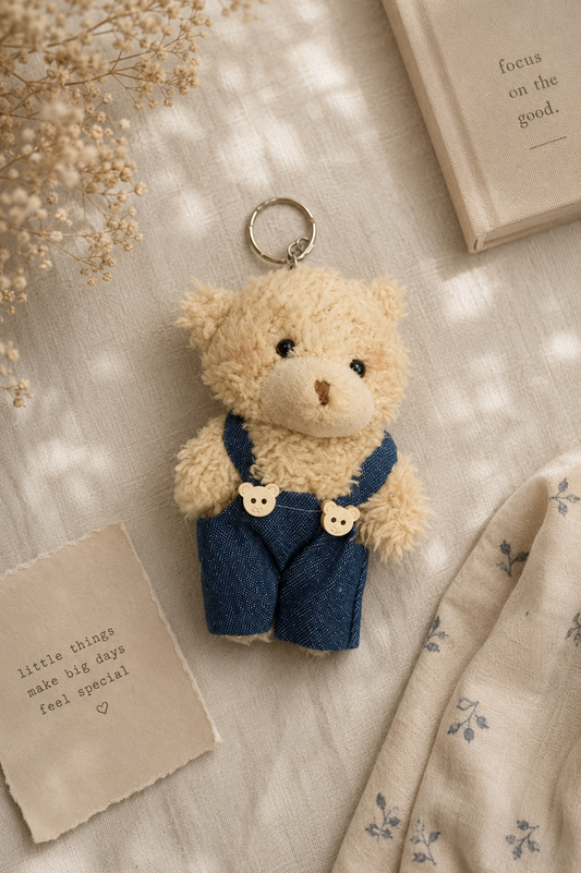 Starry Night Bear Keychain