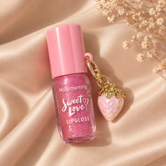 Strawberry Kiss Shimmer Lip Gloss