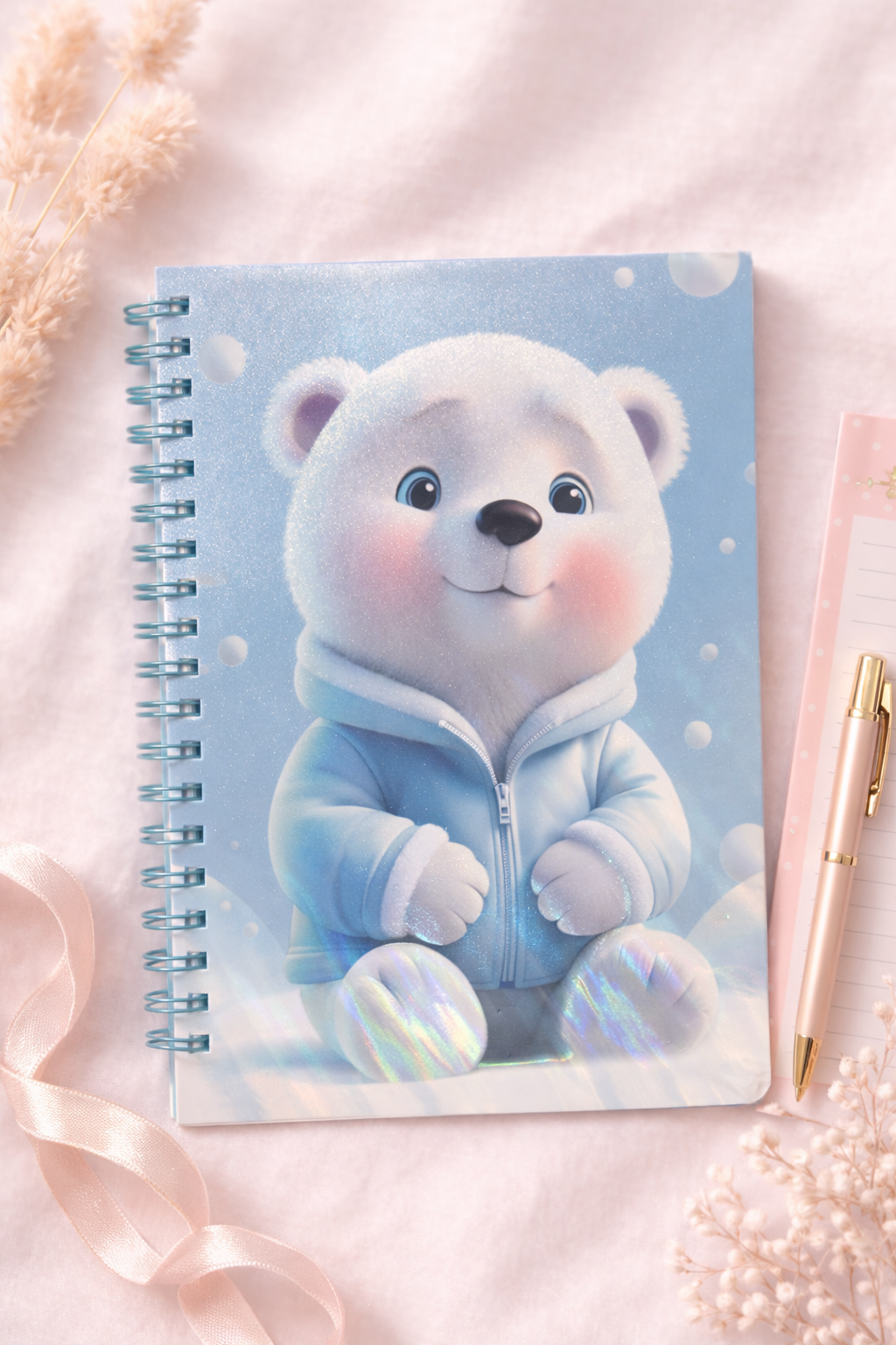 Cute Polar Bear Spiral Notebook