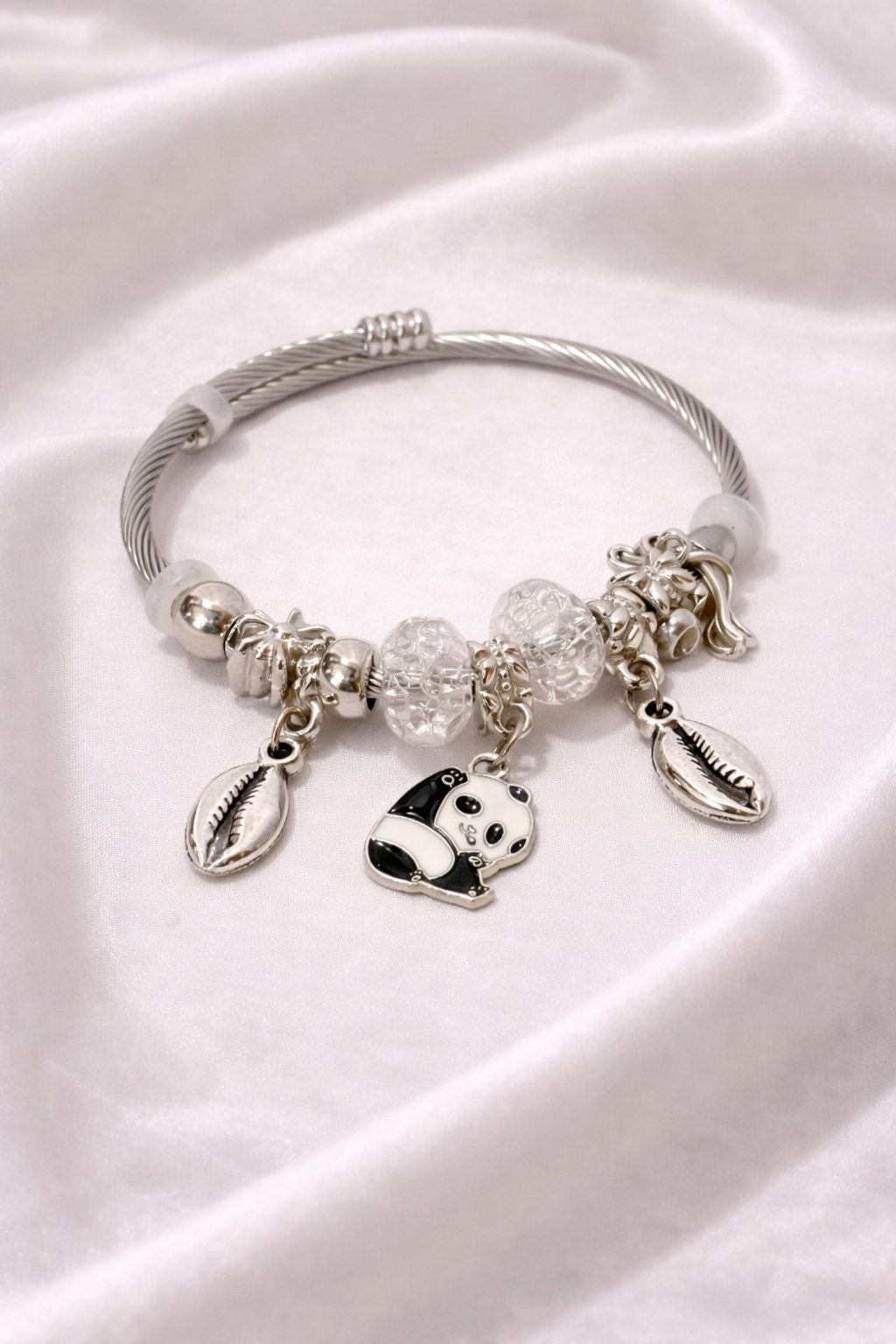 Pearl Panda Charm Bracelet
