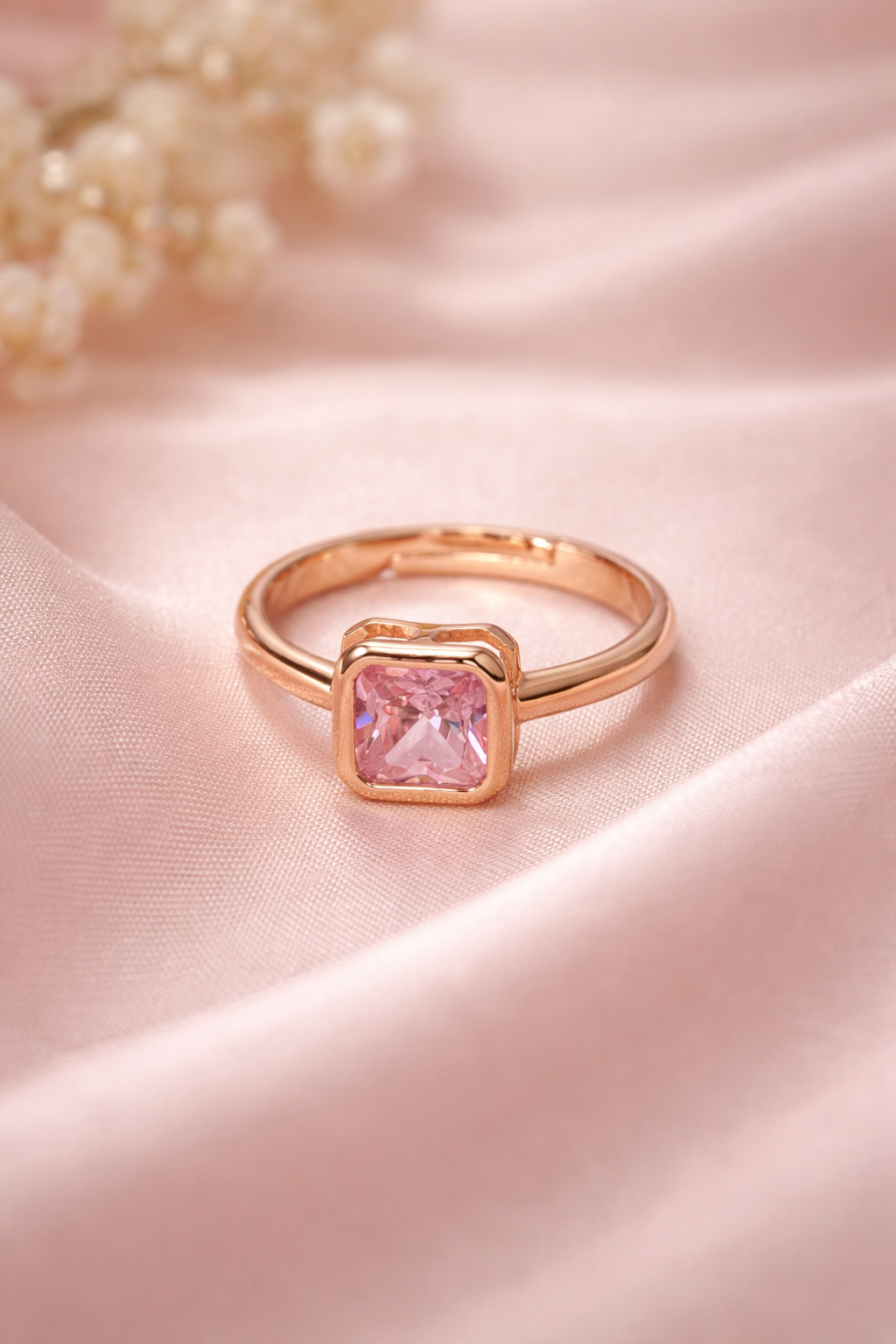 Blush Glow Crystal Ring