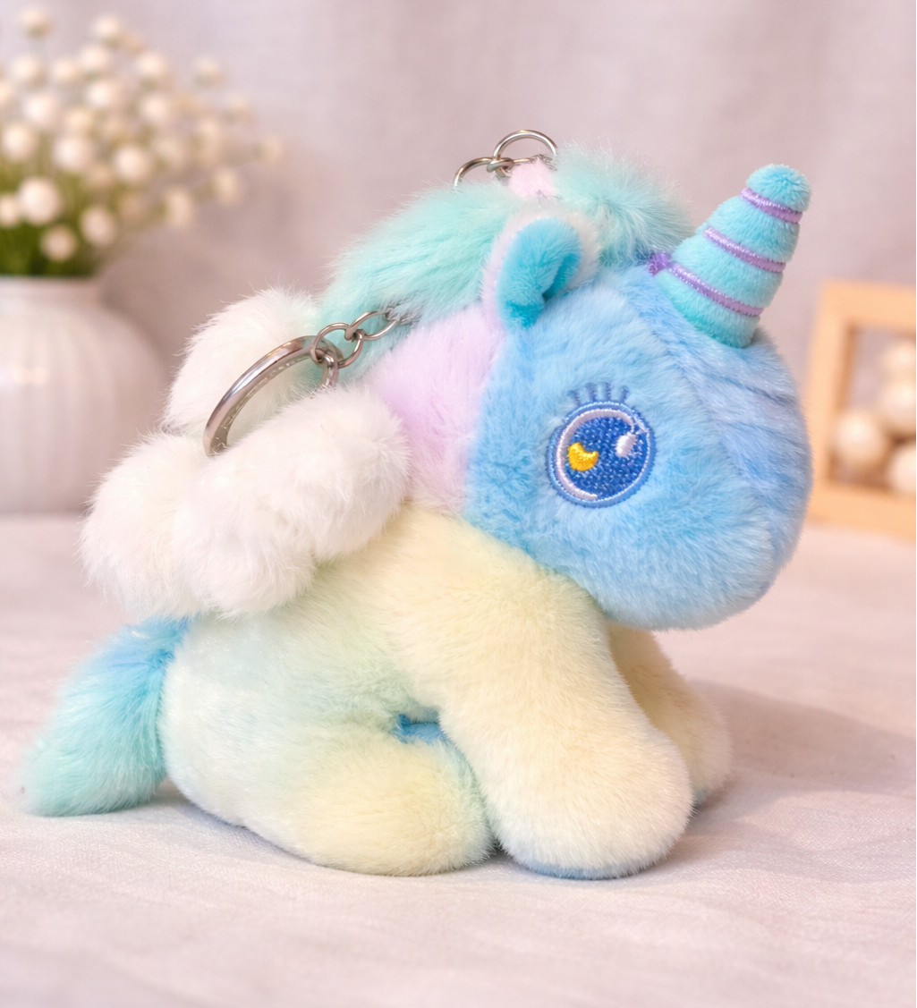 Magical Unicorn Plush Keychain