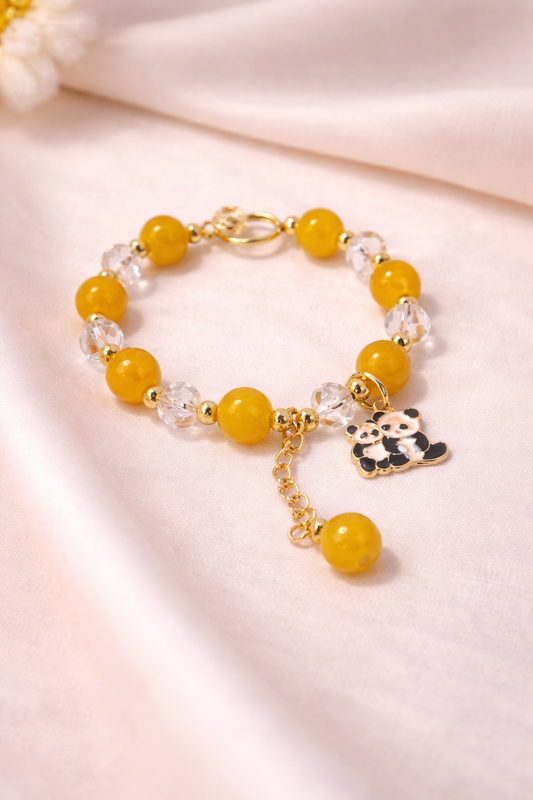 Panda Charm Beaded Bracelet