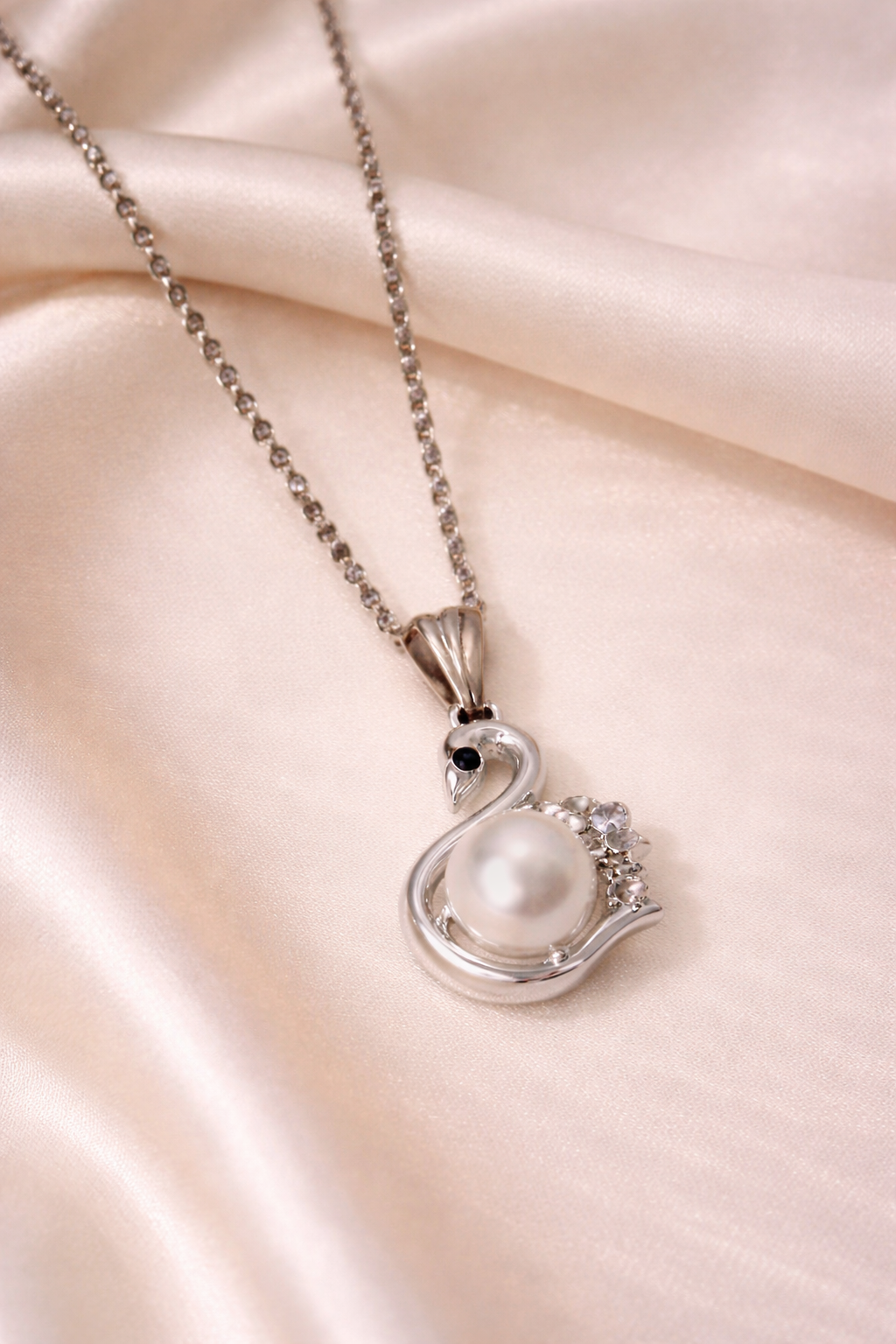 Eternal Pearl Swan Pendant