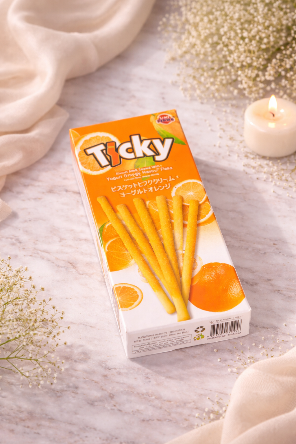 Ticky Orange Biscuit Sticks