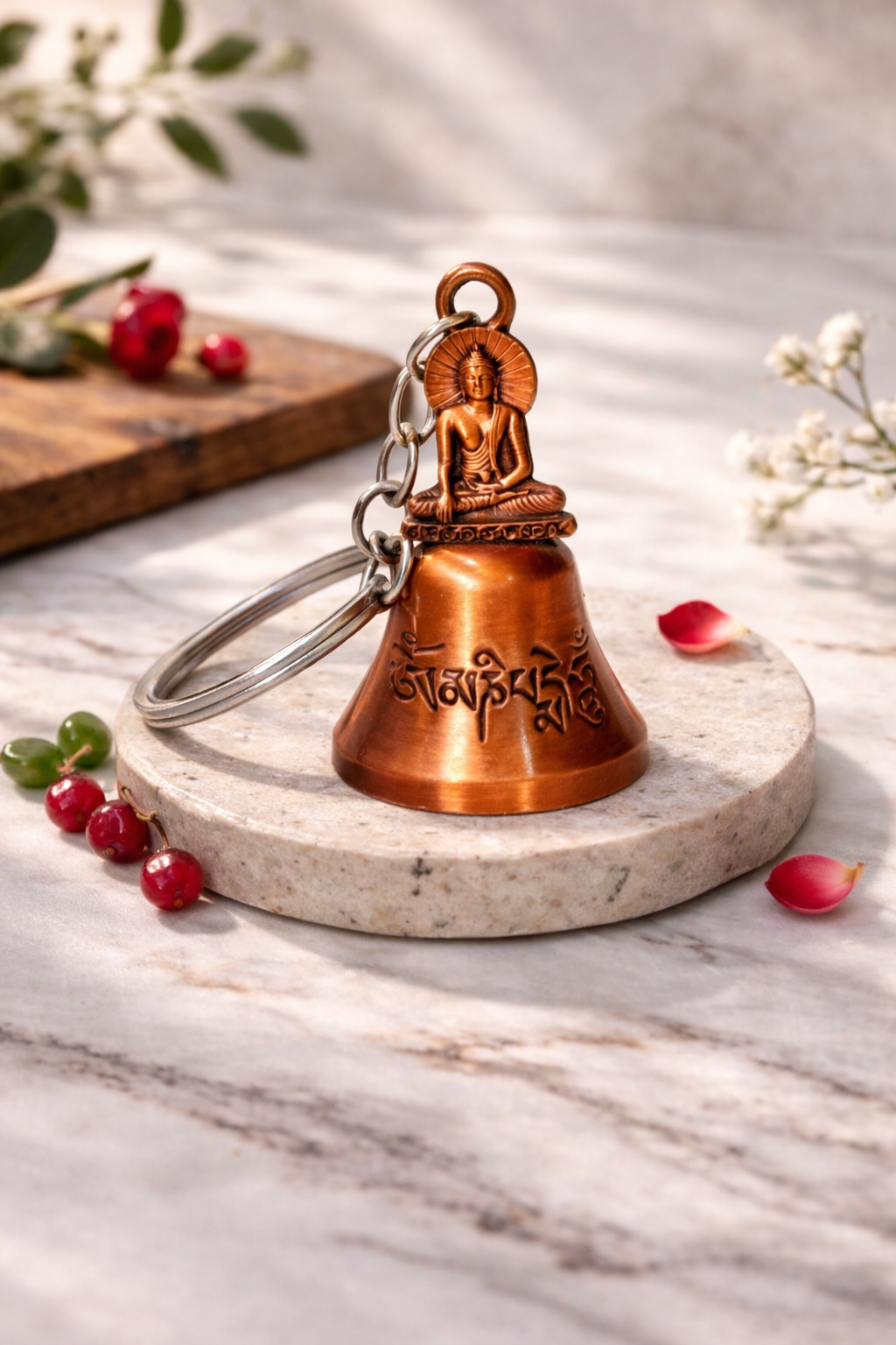 Buddha Guardian Bell Keychain