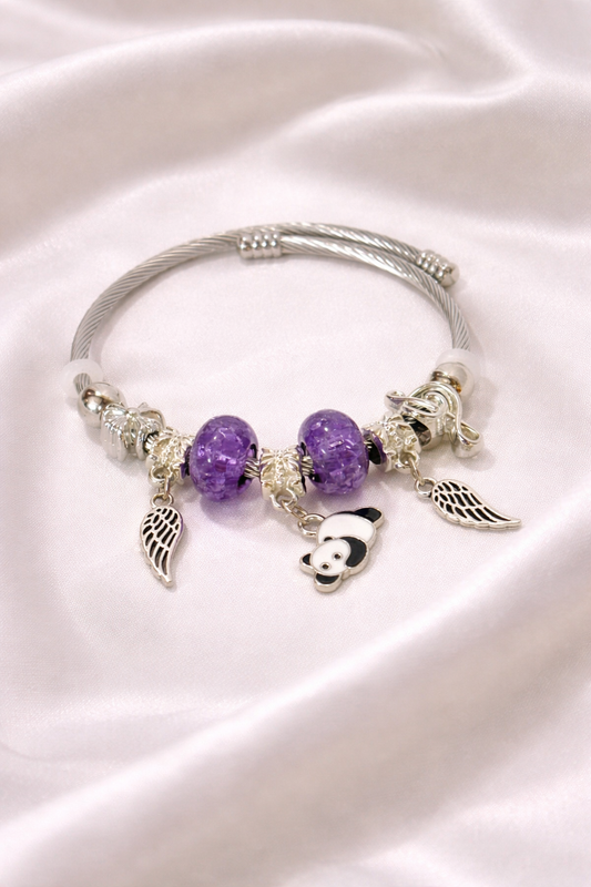 Charm Glow Panda Bracelet