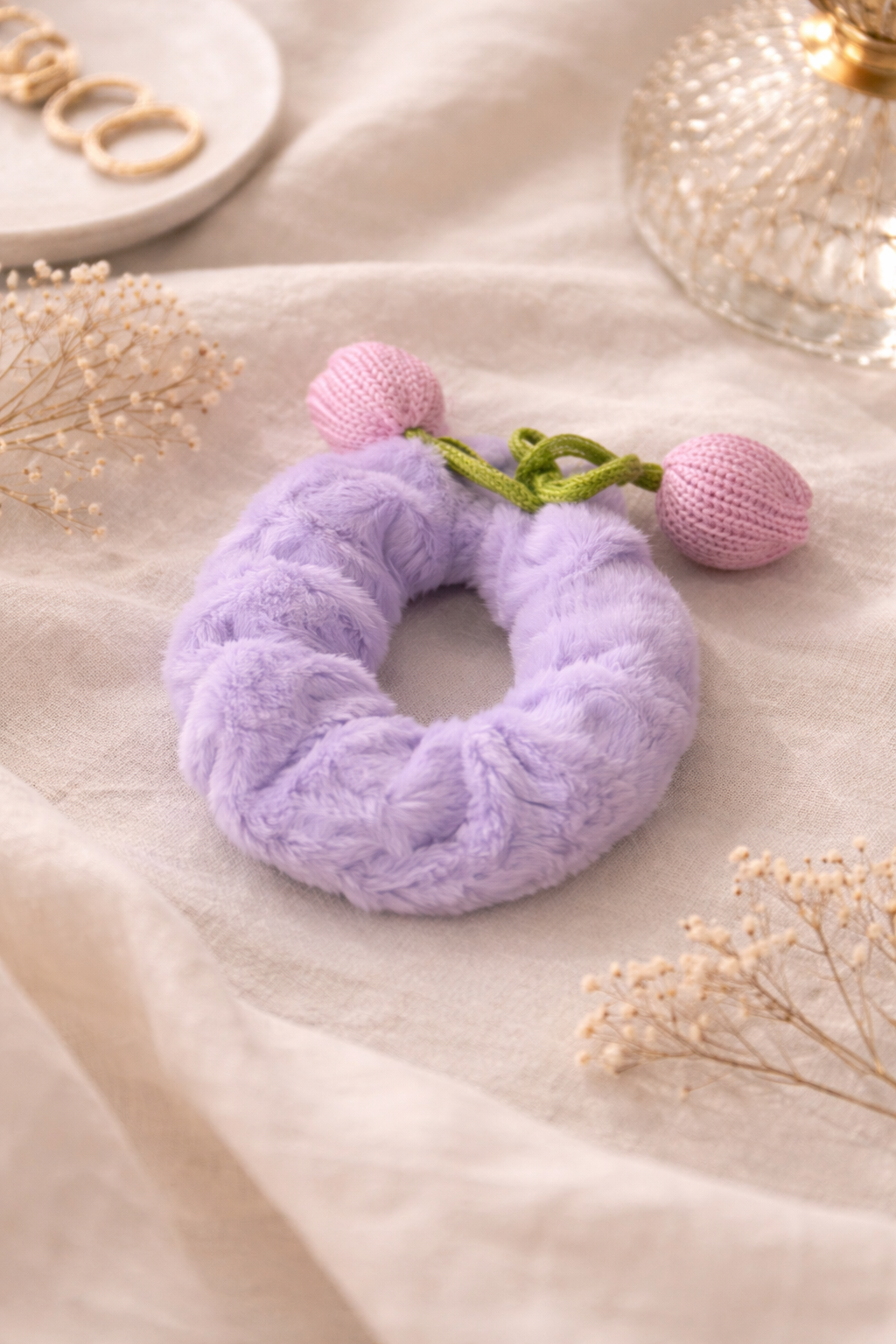 Cherry Pop Plush Scrunchie