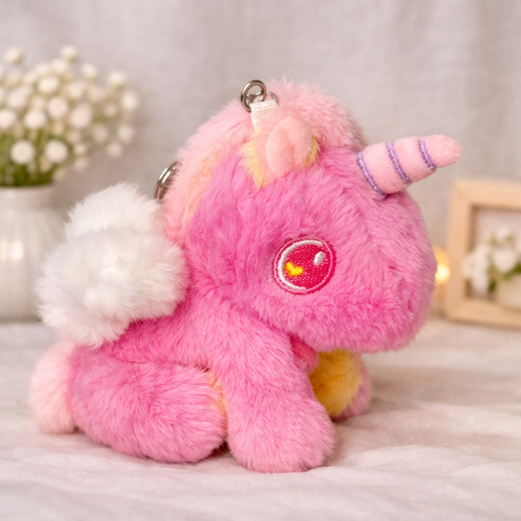 Magical Unicorn Plush Keychain