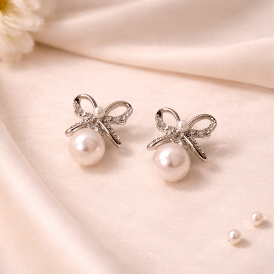 Luxe Bow Charm Earrings