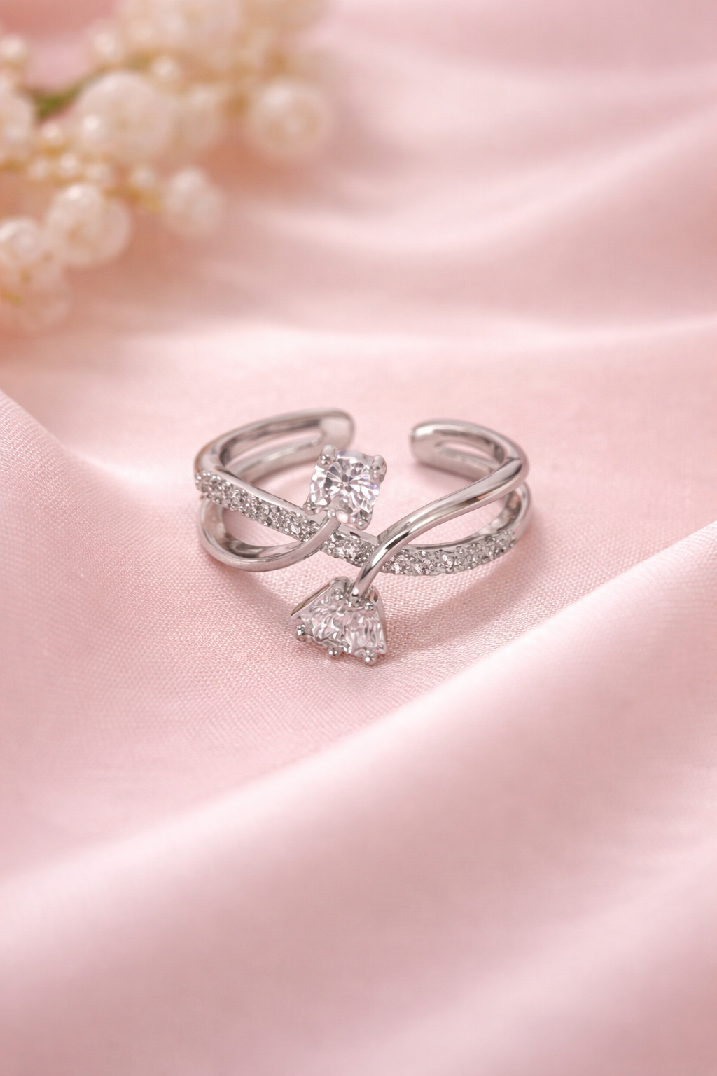 Infinity Spark Crystal Ring