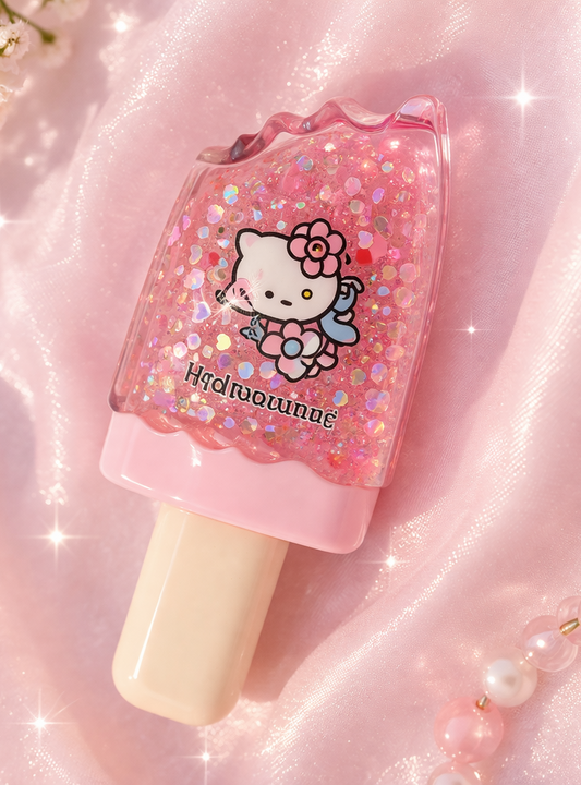 Hello Kitty Popsicle Lip Gloss Keychain