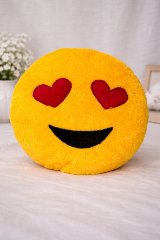 Love Eyes Emoji Cushion