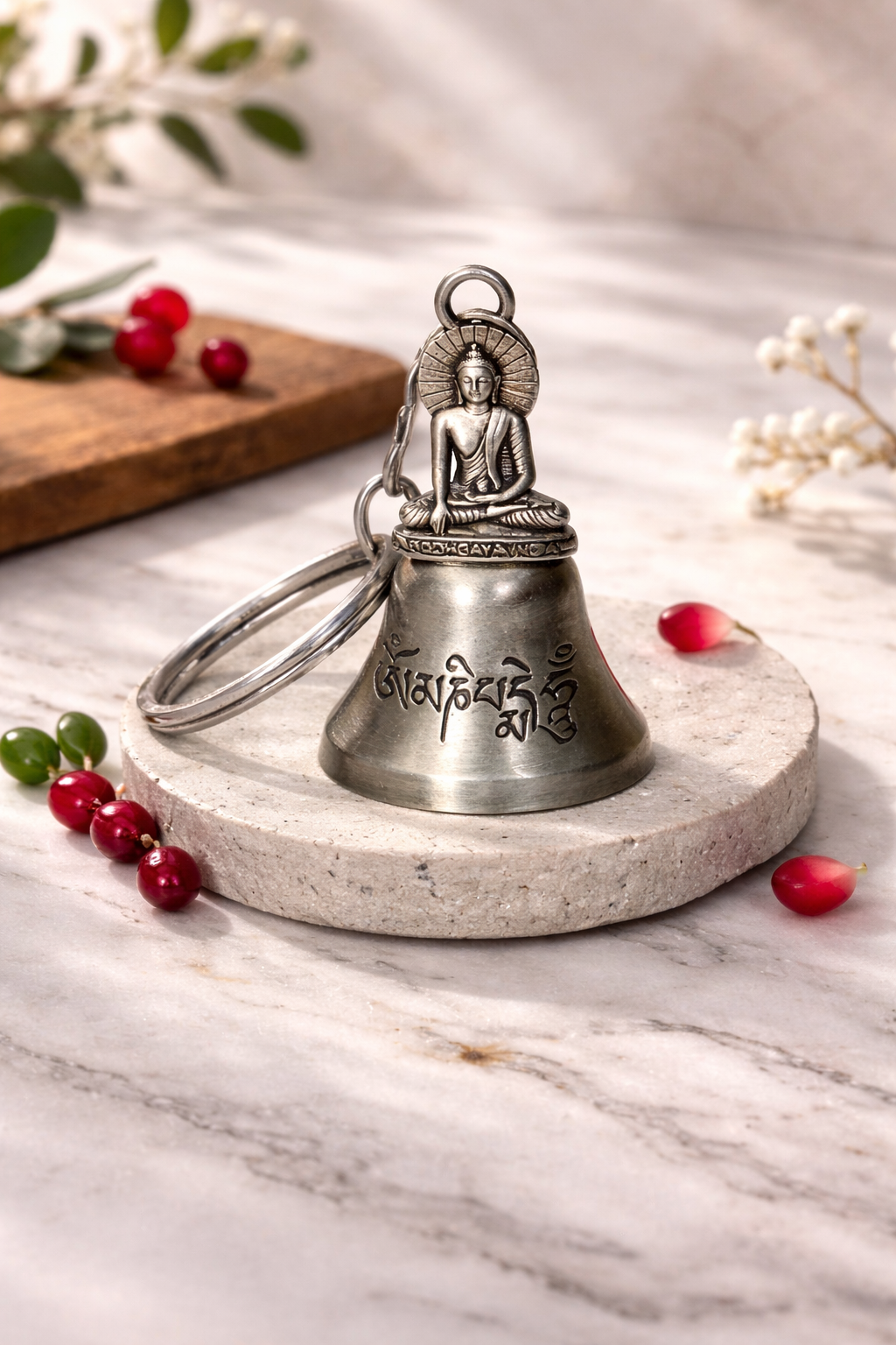 Buddha Guardian Bell Keychain