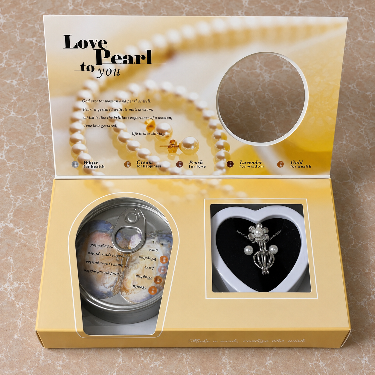 Amber Pearl Necklace Set