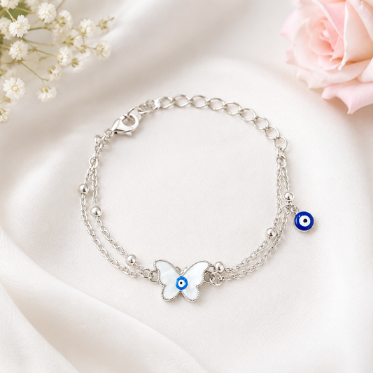 Blue Guardian Butterfly Bracelet