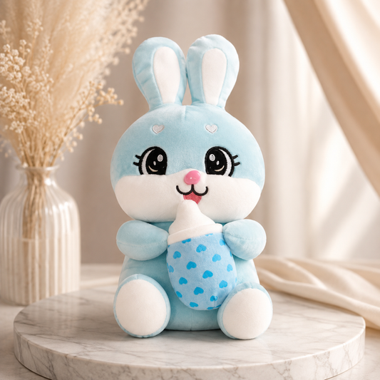 Blue Bunny Milk Plush