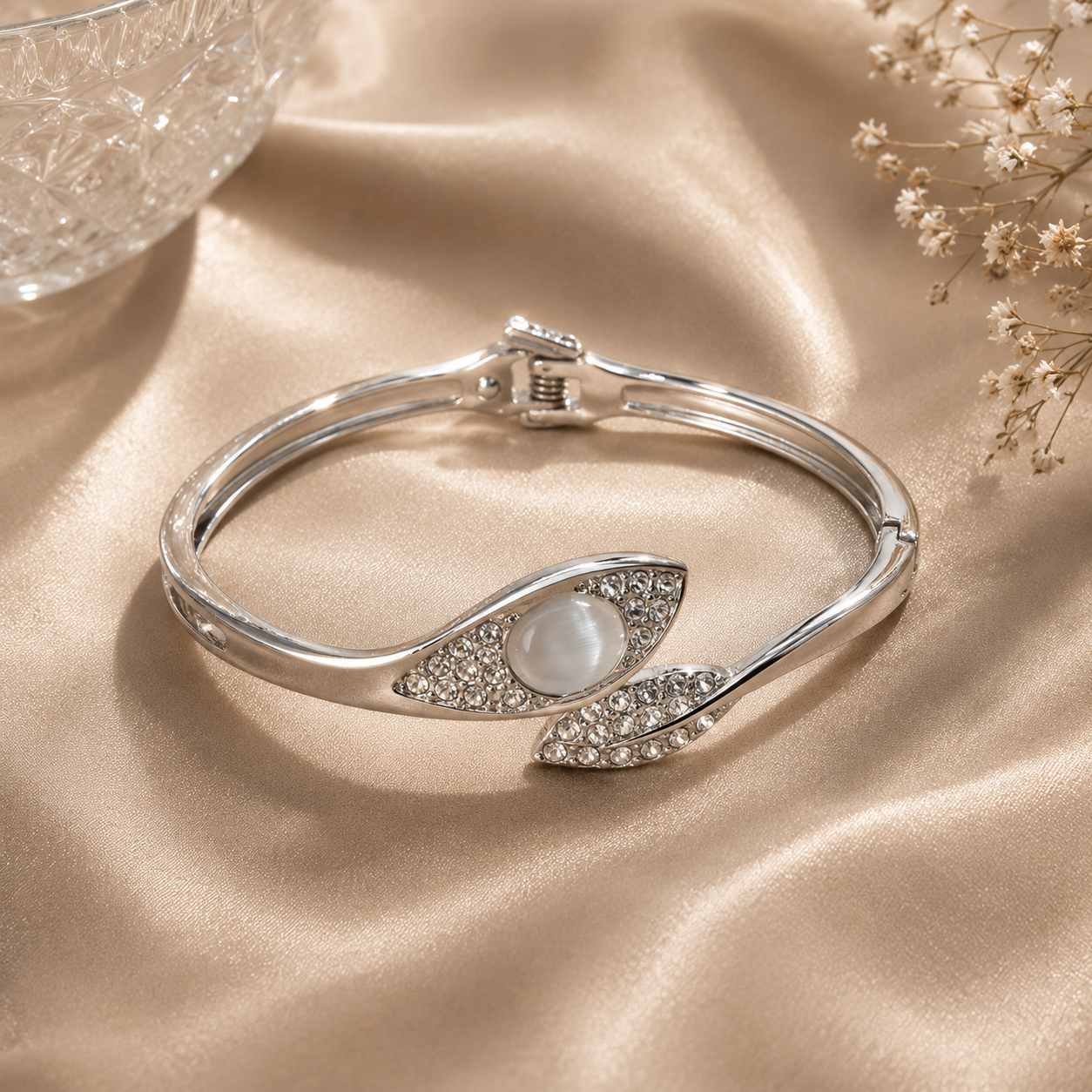 Serene Wave Crystal Bracelet
