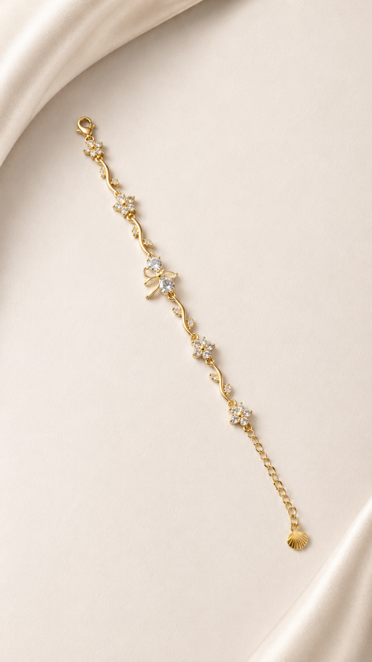 Golden Daisy Bloom Bracelet
