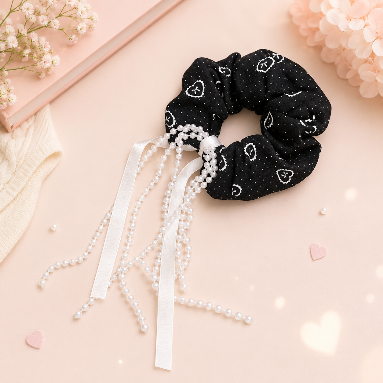 Moonlight Pearl Scrunchie
