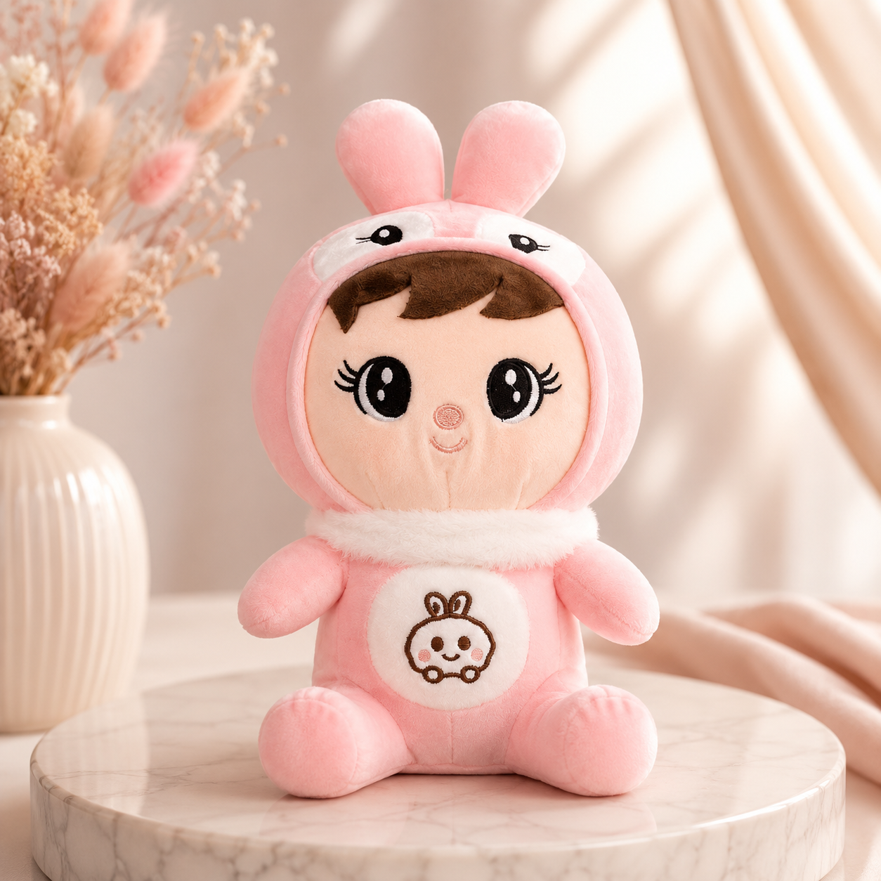 Pink Bunny Baby Plush