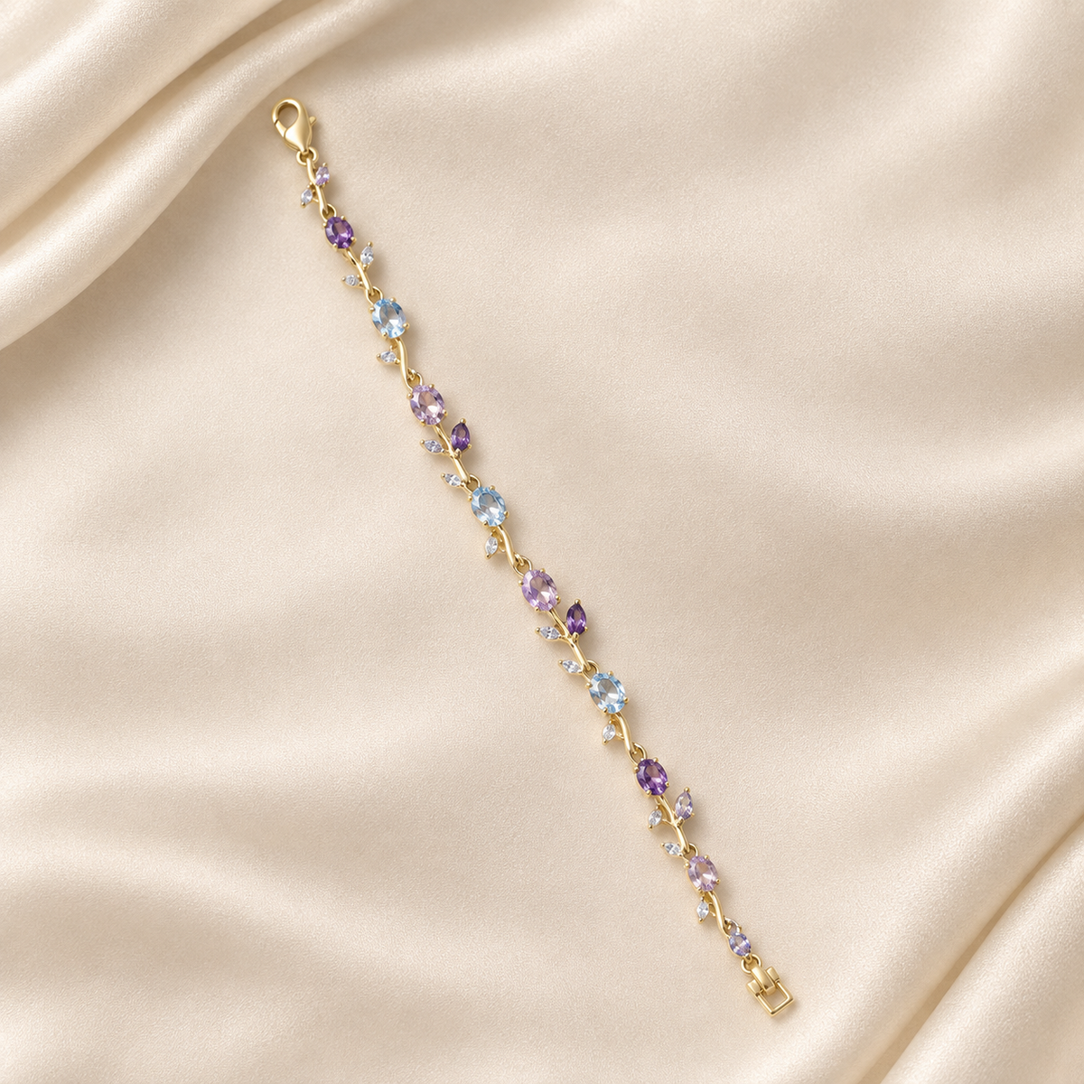 Amethyst Azure Vine Bracelet