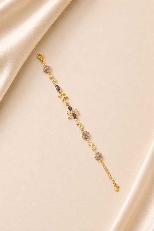 Lavender Bloom Tulip Bracelet