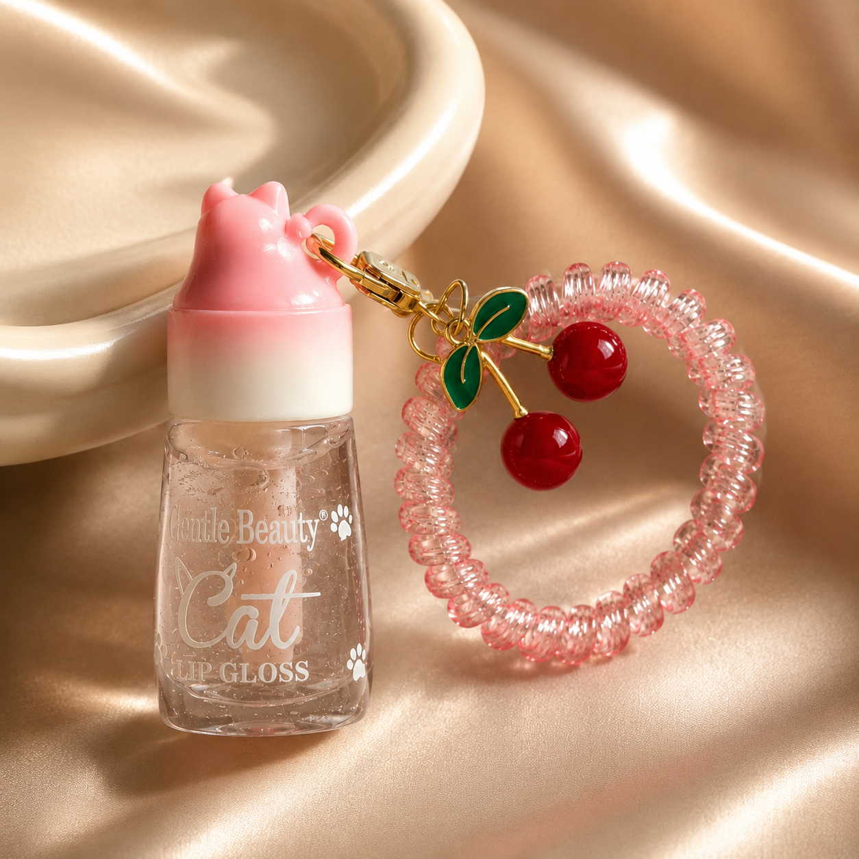 Blush Pink Cat Lip Gloss Bracelet