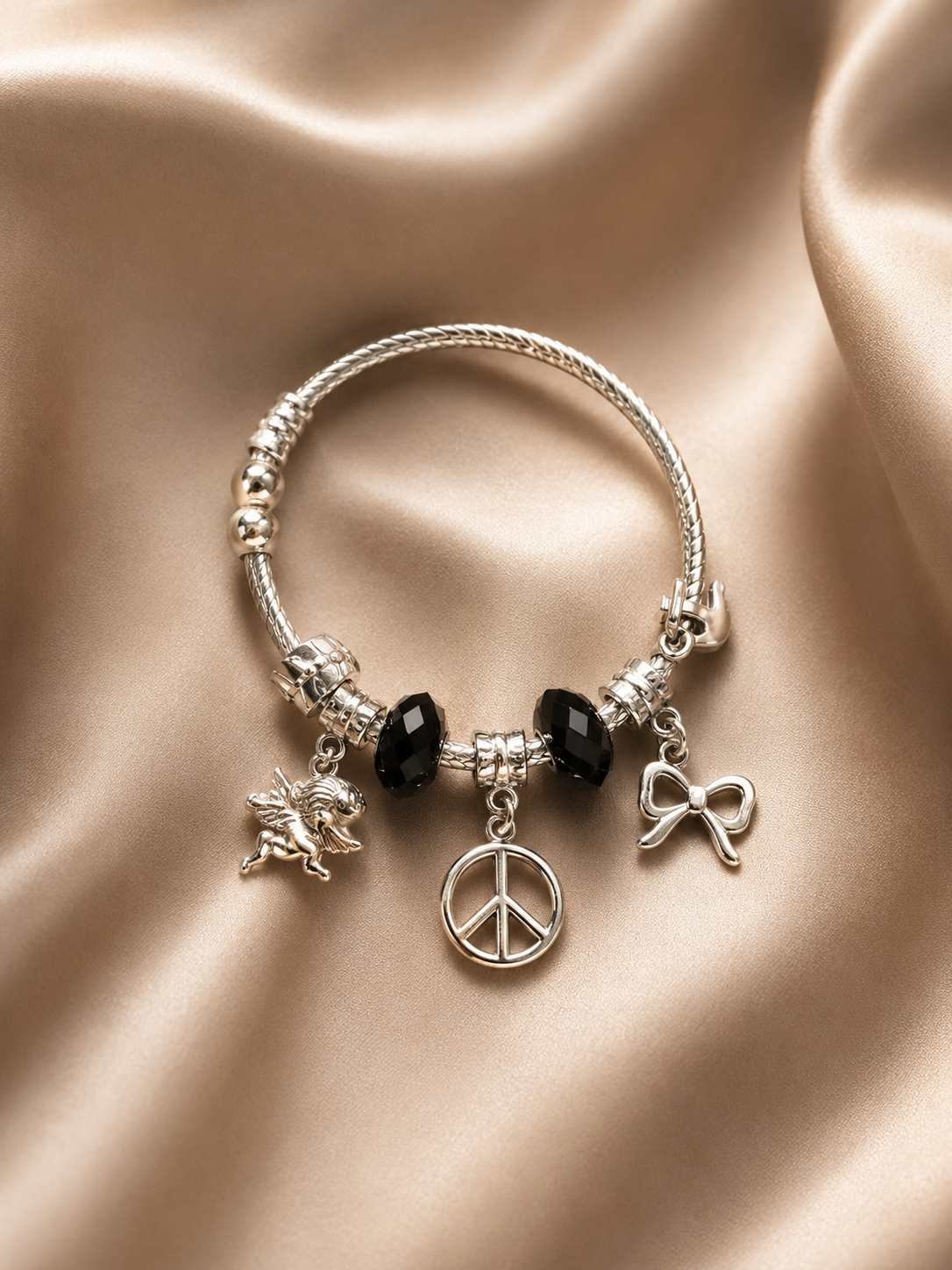 Midnight Harmony Charm Bracelet