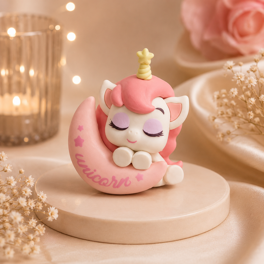 Blush Moon Unicorn Eraser