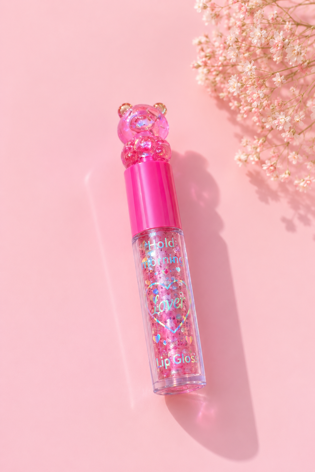 Pink Teddy Drip Lip Gloss