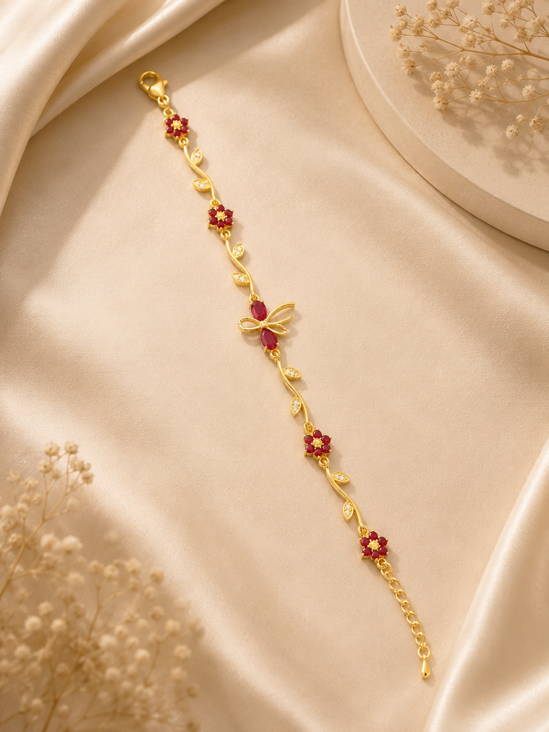 Scarlet Tulip Bracelet