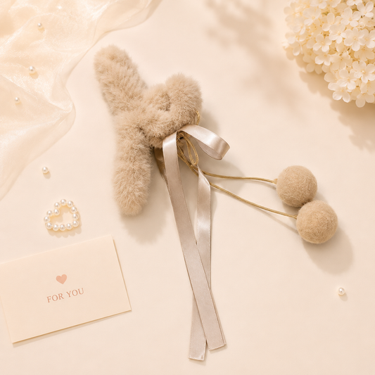 Vanilla Bunny Hair Bow