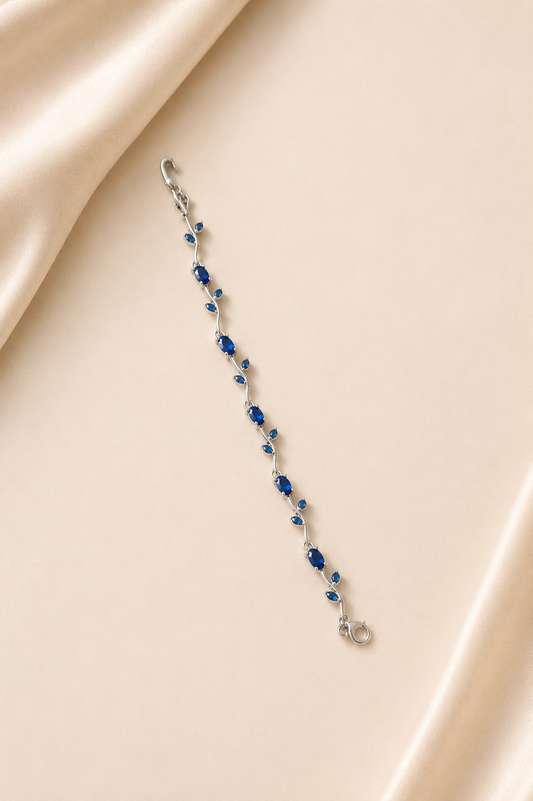 Sapphire Bloom Tulip Bracelet